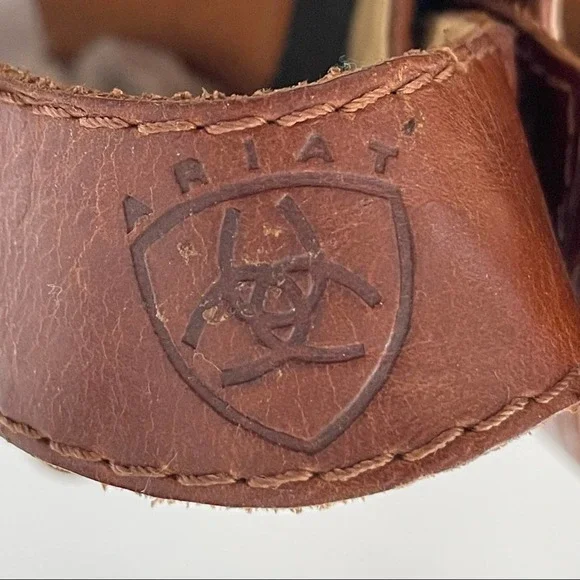 Ariat Sport Mules Timber Clogs Leather Slingback Western Booties Strap 9.5 EUC - Picture 6 of 8